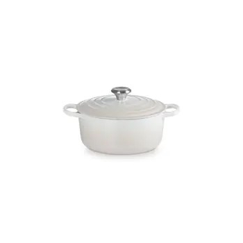 Le Creuset Signature Roaster round 24cm meringue (21177247164430)