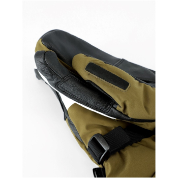 Rękawice freeride'owe dla dorosłych VIKING Norvik Pro Lobster khaki z białą skórą   6