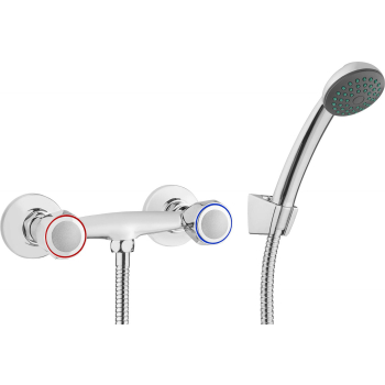 Bateria prysznicowa ścienna z zestawem prysznicowym BON 041D 5908212049709