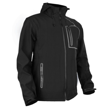 MENS JACKET SOFTSHELL STR_027_BLACK_XL