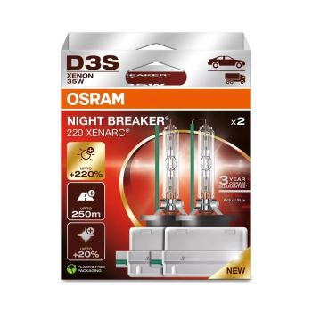 Zestaw żarówek D3S 42V 35W PK32D-5 XENARC NIGHT BREAKER 220 biała 4500K