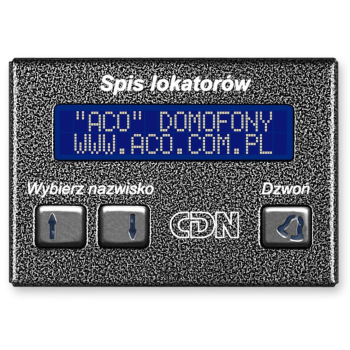 ACO CDN-230E ST Elektroniczny spis lokatorów stal