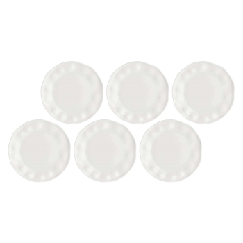 LA PORCELLANA BIANCA LUNIA Zestaw 6 talerzy do sałatek 21.5 cm
