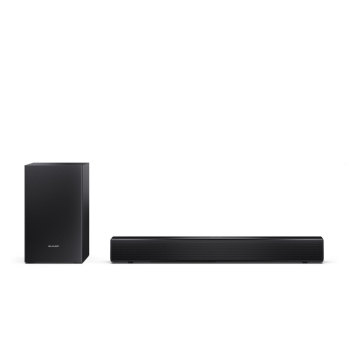 Kompaktowy soundbar Sharp 2.1 z bezprzewodowym subwooferem | Głośnik HT-SBW121 | 240 W | Łączność Bluetooth | Połączenie bezprzewodowe