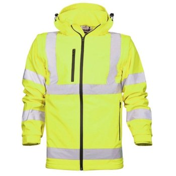 SOFTSHELL JACKET REF501 HI-VIZ YELLOWXL