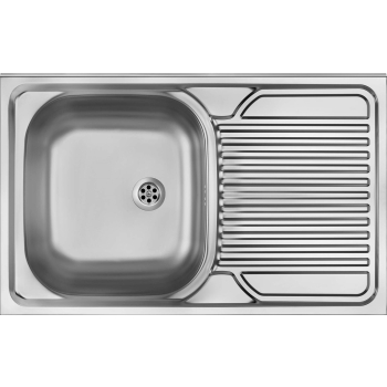 Zlewozmywak stalowy 1-komorowy z ociekaczem po prawej stronie - nakładany ZM5 311P 5907650846475