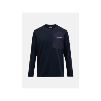 Bluza PEAK PERFORMANCE M Freelight Polartec Grid Crew czarny - XL