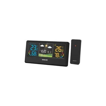 Sencor SWS 4100 B Stacja pogodowa / kolorowy wyświetlacz LCD / czujnik bezprzewodowy