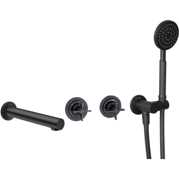 Bateria wannowa podtynkowa z zestawem prysznicowym