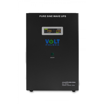 Zasilacz awaryjny VOLT Polska UPS SINUS 800 + 55Ah (500/800W) 3SR800WA55