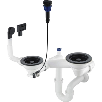 Syfon do zlewozmywaka granitowego 1.5- i 2-komorowego - Space-Saver ZXY N973 5907650876076