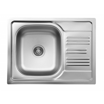 Zlewozmywak stalowy 1-komorowy z ociekaczem ZEX 311A 5908212007372