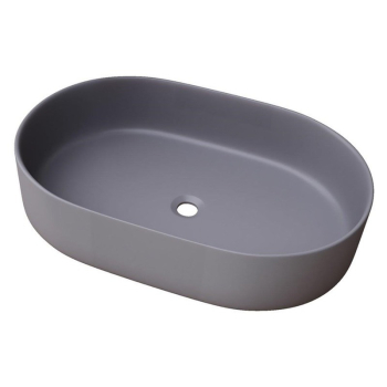 WASHBASIN TRAPANI 600X380X125 MATT GREY