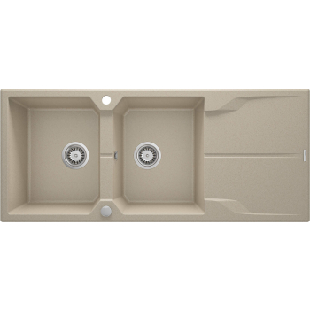 Zlewozmywak granitowy 2-komorowy z ociekaczem ZQN_7213