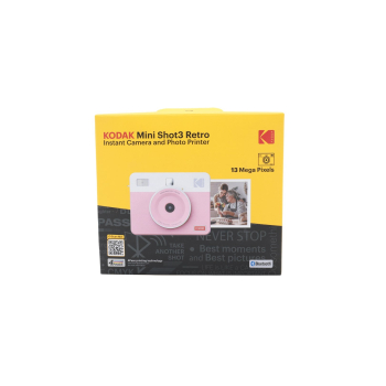 Kodak Mini Shot3 Retro 2in1 Camera & Printer Pink retail