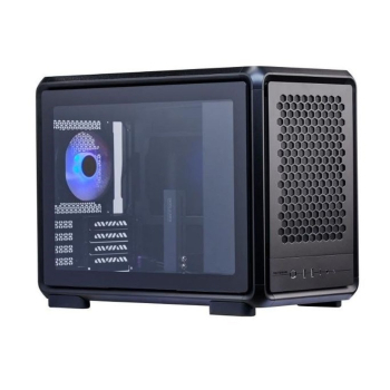 Cooler Master MasterFrame 400 Mesh PC-Gehäuse, Midi-Tower, Micro-ATX, ARGB, Tempered Glass - schwarz
