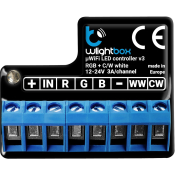 BLEBOX wLightBox v3 moduł i/o WiFi 1x wej. binarne 1x wyj. LED RGBW/CCT