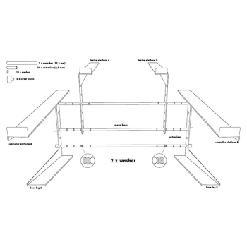STAND4ME LT PRO statyw pod laptop kontroler mikser