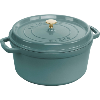 STAUB LA COCOTTE Garnek żeliwny okrągły 2.2 ltr, eukaliptusowy