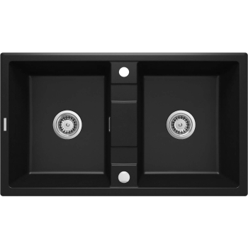 Zlewozmywak granitowy 2-komorowy ZQE_N203 5908212095928