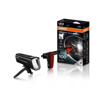 Lampa rowerowa LEDs BIKE RACE LED (miejsce zabudowy: przód/tył), barwa światła: biała/czerwona, kolor obudowy: czarny, lithium ion, światło - migające