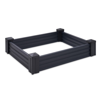 RAISED BED PLASTIC 80X120CM DARK GREY