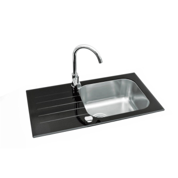SINK GLAM 20 WITH MIXER TAP BLACK COLOR