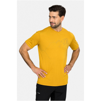 T-shirt męski VIKING Morain Bamboo Man żółty   XL