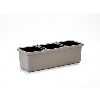 URBALIVE BERBERIS TRIO Donica samonawadniająca 117 x 39 cm, jasnoszary