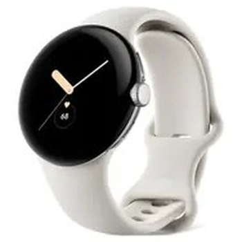Google Pixel Watch LTE 41 mm srebrny, pasek kredowy / Smartwatch / Pasek sportowy / LTE
