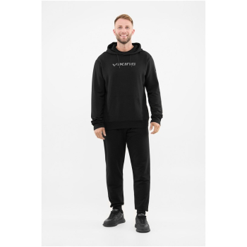 Bluza męska VIKING Team Wear Man Bamboo z kapturem czarna   XL