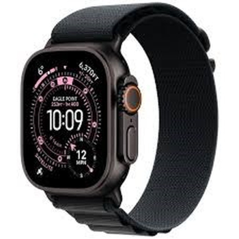 Apple Watch Ultra 3Â GPS + CellularÂ 49mmÂ Black Titanium Case with Black Titanium Milanese Loop - Small