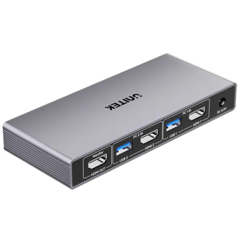 Unitek Przełącznik KVM 4K@60Hz USB 3.0 HDMI