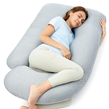 Momcozy PP102 Szara | Poduszka ciążowa w kształcie litery U |