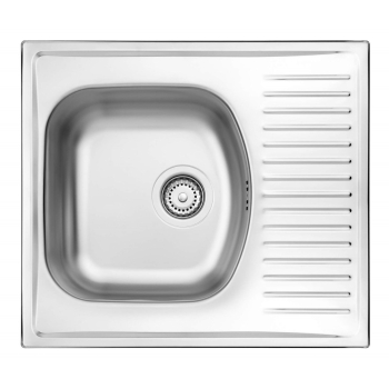 Zlewozmywak stalowy 1-komorowy z ociekaczem ZMU 0113 5907650856825
