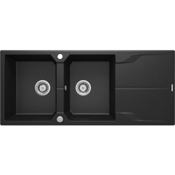 Zlewozmywak granitowy 2-komorowy z ociekaczem ZQN_G213 5908212080375