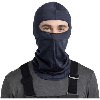 Kominiarka BUFF MERINO LIGHTWEIGHT BALACLAVA SOLID NIGHT BLUE   one size