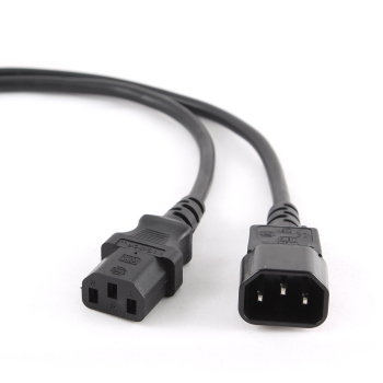 Kabel GEMBIRD PC-189 (C13 / IEC C13 / IEC 320 C13 - C14 ; 1,8m; kolor czarny)