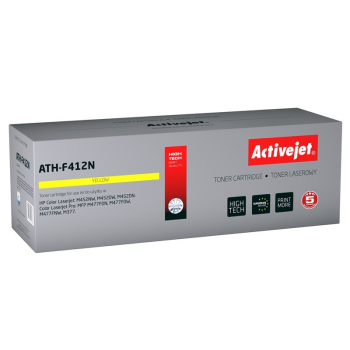 Activejet ATH-F412N Toner (zamiennik HP 410A CF412A; Supreme; 2300 stron; żółty)