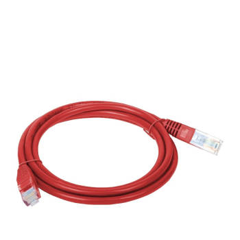 Patchcord UTP A-LAN KKU5CZE1 (RJ45 - RJ45 ; 1m; UTP; kat. 5e; kolor czerwony)