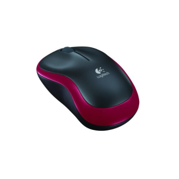 Mysz bezprzewodowa Logitech M185 910-002237 (optyczna; 1000 DPI; kolor czerwony)