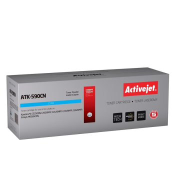Activejet ATK-590CN Toner (zamiennik Kyocera TK-590C; Supreme; 5000 stron; niebieski)