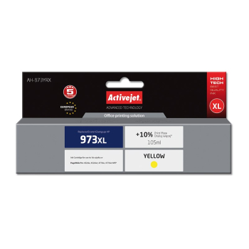 Activejet AH-973YRX Tusz zamiennik HP 973XL F6T83AE; Premium; 105 ml; żółty)