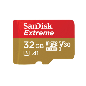 Karta pamięci SanDisk Extreme SDSQXAF-032G-GN6AA (32GB; Class U3; Adapter, Karta pamięci)