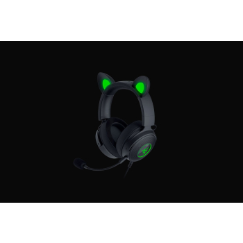 Razer Wired, Nauszne, Czarny, Zestaw słuchawkowy do gier, Kraken V2 Pro, Kitty Edition