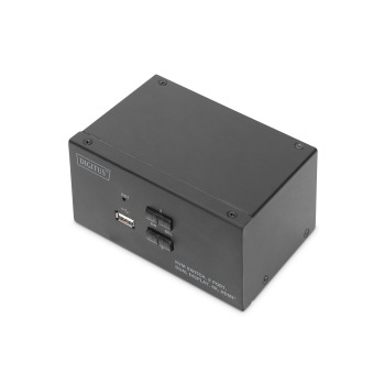 Przełącznik KVM, 2-portowy, podwójny wyświetlacz, 4K, HDMI