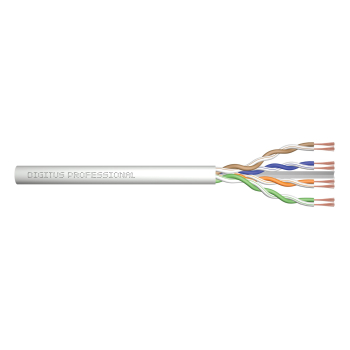 Digitus Kabel typu linka kat.6, U/UTP, AWG 26/7, LSOH, 305m, szary, szpula