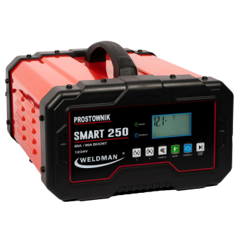 Prostownik inwentorowy Weldman Smart 250 12V/24V z rozruchem