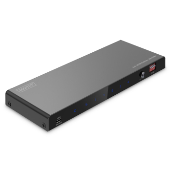 Rozdzielacz / Splitter HDMI 1x4, 8K/60Hz (4:4:4) z HDR, 48 Gbps, HDCP 2.3. Toslink / Stereo, EDID