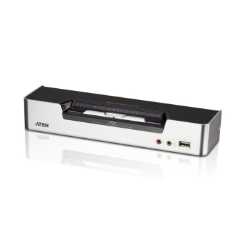 ATEN CS1642A przełącznik KVM Możliwości montowania w stelażu Czarny, Srebrny